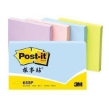 3M 報(bào)事貼 655P彩色便條紙 76*127mm（3×5）