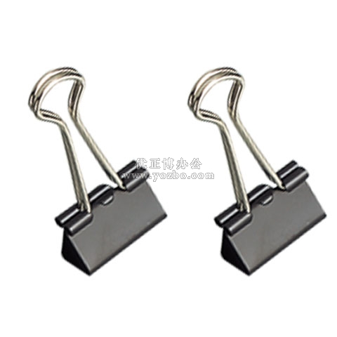 齊心B3609黑色長(zhǎng)尾票夾 19mm 12個(gè)/紙盒