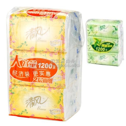 清風(fēng) 抽紙巾 面巾紙 手帕紙 200抽1200張