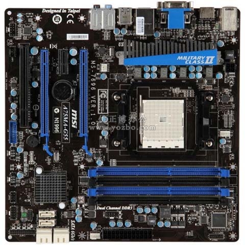 微星A75MA-G55主板（AMD A75/Socket FM1）