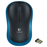 羅技（Logitech）M185 無(wú)線鼠標(biāo) 黑色藍(lán)邊