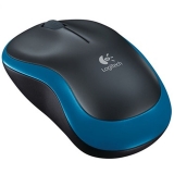 羅技（Logitech）M185 無(wú)線鼠標(biāo) 黑色藍(lán)邊