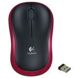 羅技（Logitech）M185 無線鼠標(biāo) 黑色紅邊