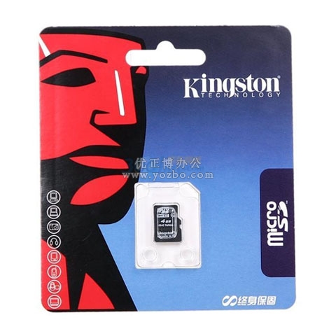 金士頓（Kingston）4GB Class4 TF(Micro SD)存儲(chǔ)卡