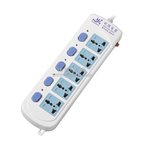 創(chuàng)雅插座 CY-9837五位3米線 獨(dú)控過載保護(hù)