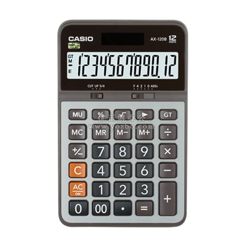 卡西歐(CASIO)12位數(shù)桌面型計算器 AX-120B