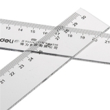 得力6250 有機(jī)玻璃直尺 超透明 50cm